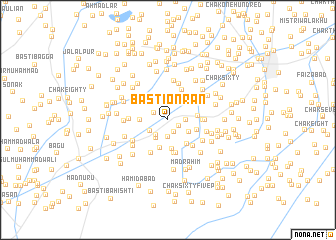 map of Basti Onrān