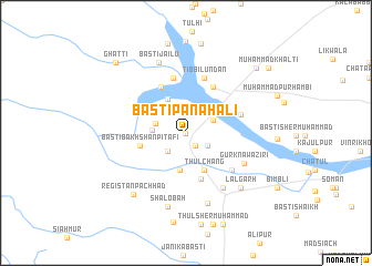 map of Basti Panahāli