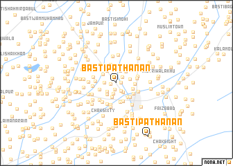 map of Basti Pathānān