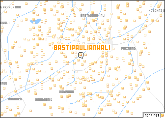 map of Basti Pauliānwāli