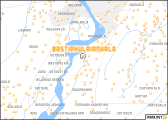 map of Basti Phulaiānwāla