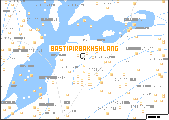 map of Basti Pīr Bakhsh Lāng