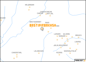 map of Basti Pīr Bakhsh