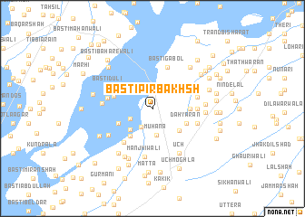 map of Basti Pīr Bakhsh