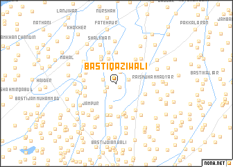 map of Basti Qāzīwāli