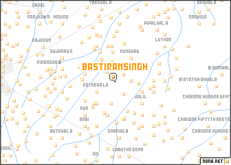 map of Basti Rām Singh