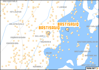 map of Basti Sādiq