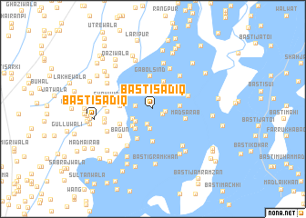 map of Basti Sādiq