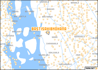 map of Basti Sāhib Mohana
