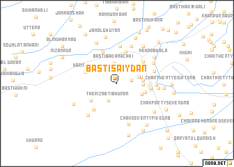 map of Basti Saiydān