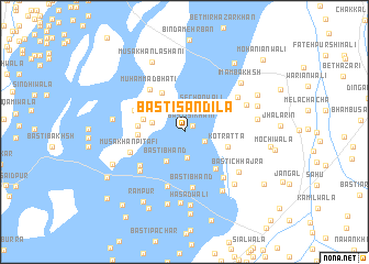 map of Basti Sandīla