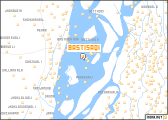 map of Basti Sāqi