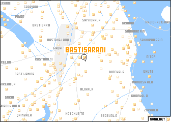 map of Basti Sarāni