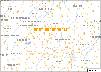 map of Basti Shāhānwāli