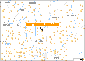 map of Basti Shāhlu Hajjām