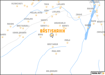 map of Basti Shaikh