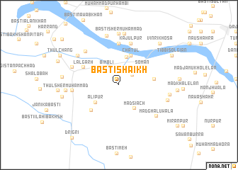 map of Basti Shaikh