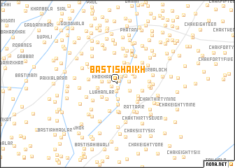 map of Basti Shaikh