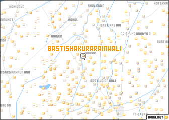 map of Basti Shakūr Arāīnwāli