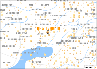 map of Basti Shāmid