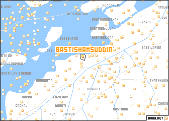 map of Basti Shamsuddīn