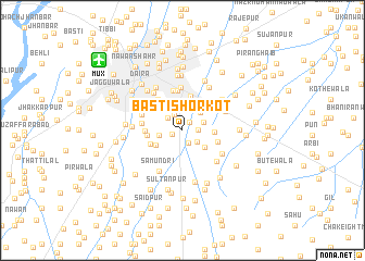 map of Basti Shorkot