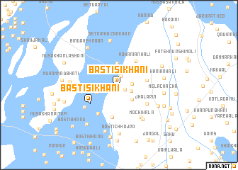 map of Basti Sikhāni