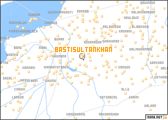 map of Basti Sultān Khān