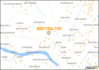 map of Basti Sultān