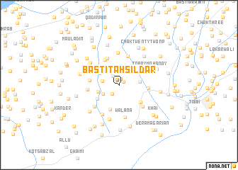 map of Basti Tahsildār