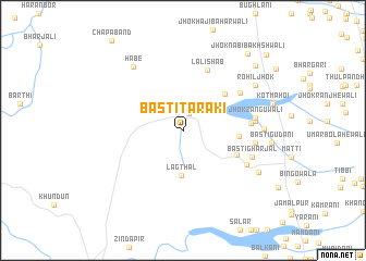 map of Basti Taraki