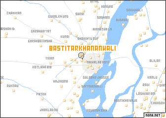 map of Basti Tarkhānānwāli
