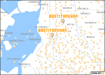 map of Basti Tarkhān