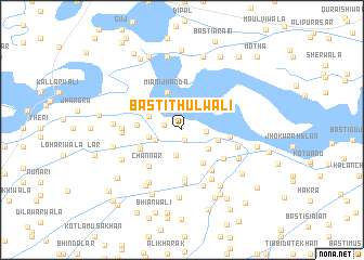 map of Basti Thulwāli