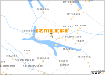 map of Basti Thundwāni