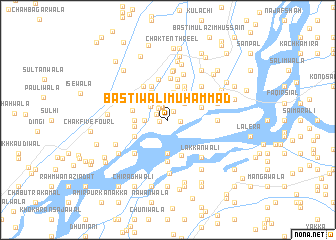 map of Basti Wali Muhammad