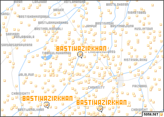 map of Basti Wazīr Khān