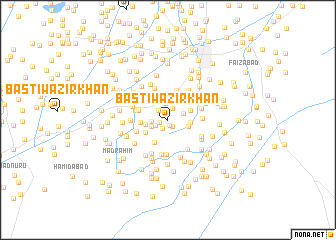 map of Basti Wazīr Khān