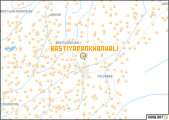 map of Basti Yāran Khānwāli