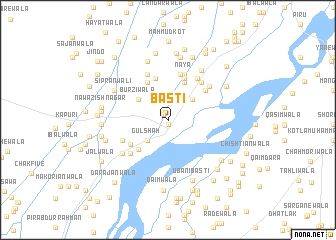 map of Basti