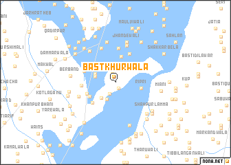 map of Bast Khurwāla