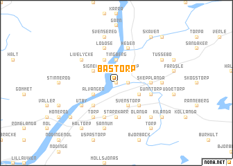 map of Båstorp