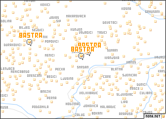 map of Baštra