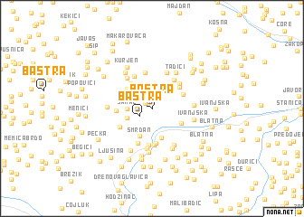 map of Baštra