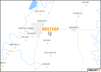 map of Bastrop