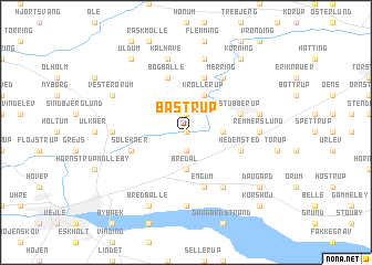 map of Båstrup