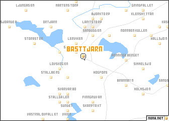 map of Basttjärn