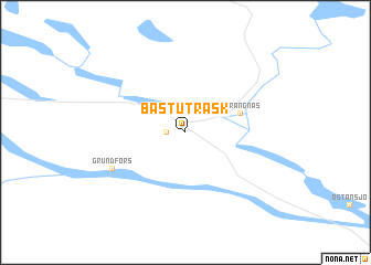 map of Bastuträsk