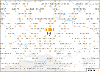 map of Bašť