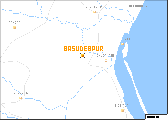 map of Bāsudebpur